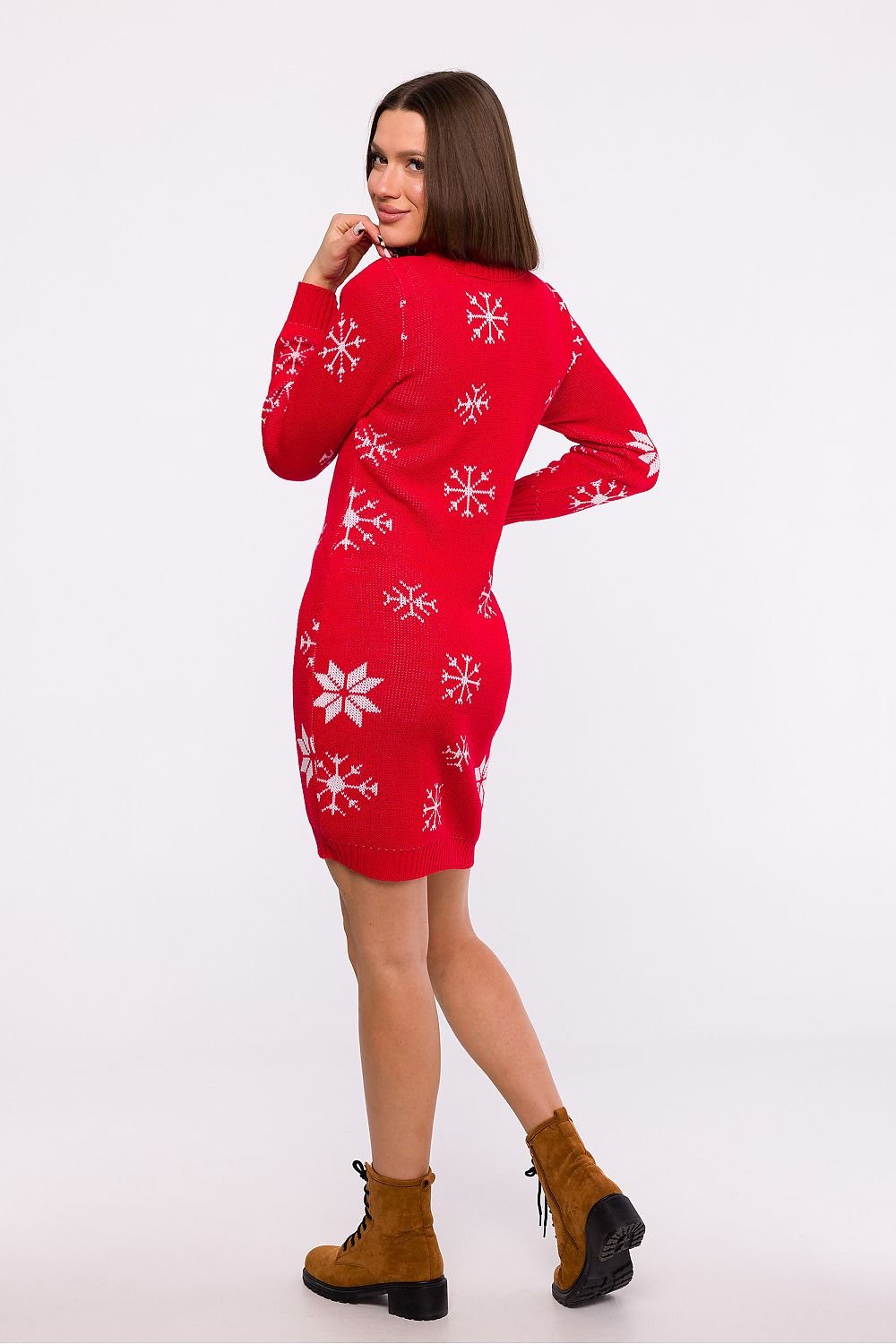 Nordic Elegance Sweater Dress